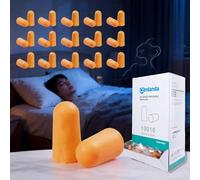 ANDANDA PAMPAS Bouchons d'Oreille, Lot de 200 Paires, Protection Auditive Antibruit SNR 37dB, Mousse Douce, Léger, Reutilisable, Boules Quies Pour Sommeil, Voyager, Étudier, Construction, Fabrication