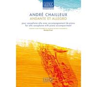 Andante et Allegro . Saxophone Alto et Accomp.. Recueil + Partie(s)