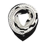ANDANTINO Écharpe 100% pure soie de mûrier, grand foulard carré léger de 90 cm, châle à cheveux pour femme, avec emballage cadeau, Large