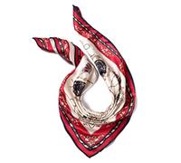 ANDANTINO Écharpe 100 % pure soie de mûrier, grand foulard carré léger de 90 cm, châle à cheveux pour femme, avec emballage cadeau, Large