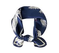 ANDANTINO Écharpe 100% soie de mûrier véritable - 53,3 x 53,3 cm - Foulard léger - Pour femmes et hommes - Petites écharpes carrées imprimées numériquement, Medium