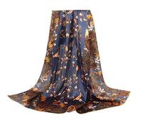 ANDANTINO Foulard 100% soie - Grand foulard carré léger - 109,2 cm - Avec emballage cadeau, Large