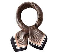 Andantino - Foulard carré 100 % pure soie de mûrier pour cheveux - 68 cm - Pour homme et femme - En soie naturelle - Imprimé numérique, Medium