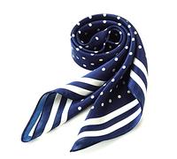 Andantino - Foulard carré 100% pure soie de mûrier pour cheveux - 68 cm - Pour homme et femme - En soie naturelle - Imprimé numérique, Medium