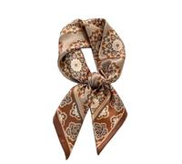 ANDANTINO Foulard carré léger 100% en soie de mûrier, perméable à l'air, imprimé numériquement, emballage cadeau, 53,5 cm, Small