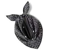 ANDANTINO Foulard carré léger 100% en soie de mûrier, perméable à l'air, imprimé numériquement, emballage cadeau, 53,5 cm, Medium