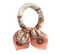 ANDANTINO Foulard carré léger 100% en soie de mûrier, perméable à l'air, imprimé numériquement, emballage cadeau, 53,5 cm, Medium