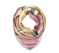 ANDANTINO Grand foulard 100% pure soie de mûrier - 88,9 cm - Grand foulard carré léger - Pour femme - Avec emballage cadeau (rose poudré)