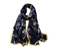 ANDANTINO Longue écharpe 100% soie de mûrier pour femme - Grand châle/foulard pour le cou - Bandeau oblong pour cheveux avec emballage cadeau, Large