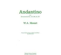 Andantino - Mozart - THEODORE PRESSER - Flute, Oboe, Piano - 114-40058