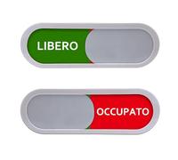 Andchi 2 pièces LIBRE OCCUPÉ Panneaux coulissants Auto-enregistrement Panneau de porte Panneau officiel pour bureau Pour bureaux et autres lieux publics