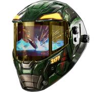 ANDELI Casque de soudage True Color 1/1/1/1-3 Zones Panorama 180°,DIN9-13 | Auto-assombrissement, 1/30000s, 9 mémoires, USB-C, Solaire, 5 capteurs, Mode meulage,LCD, 4 modes, pour TIG/MIG/MAG/MMA
