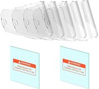 ANDELI Kit de lentilles de rechange pour casque de soudeur OPTIM : 5 lentilles de recouvrement extérieures et 2 lentilles de protection intérieures avec grande vitre de vision