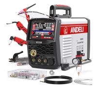 ANDELI Poste à souder 6 en 1 230V - MIG Pulse 160A/TIG HF/Plasma 40A Alu | 160A, MM fil fourré, IGBT, écran 5" LED, 2T/4T, pour Alu/Acier/Inox, coupe 15/18mm, MCT-416P, welder machine, prêt à souder