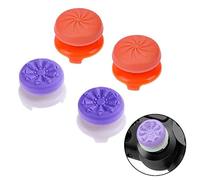 ANDERK 2 paires Silicone Protection Joystick pour PS4 PS5 Contrôleurs, Accessoire Manette PS4 [playstation_4] PS5 Orange et violet