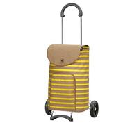 Andersen Chariot à provisions - Scala Shopper Eske jaune 47 L, moderne, durable, pour le shopping, pliable, roues silencieuses et faciles à manœuvrer