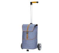 ANDERSEN Chariot de courses Auke Lilas 46 l - Chariot de courses, sac à dos, sac amovible, aluminium, poignée ergonomique, hauteur réglable, roue à roulement à billes