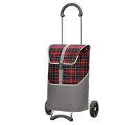 ANDERSEN Chariot de courses Scala Shopper Gese rouge, 46 l, spacieux, de qualité supérieure, réfléchissant, pliable, maniable, roues silencieuses