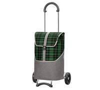 Andersen Chariot de courses Scala Shopper Gese vert 46 l spacieux, porche hache, haute qualité, réflecteur, pliable, maniable, roues silencieuses, 112-216-50