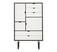 Andersen Furniture Buffet haut S5 façades blanches blanc alpino lxHxP 83x132x43cm
