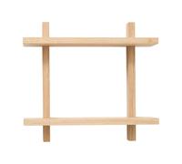 Andersen Furniture Étagère murale Treat double Oak. 34x12x34 cm