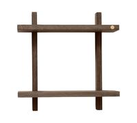 Andersen Furniture Étagère murale Treat double Smoked Oiled Oak. 34x12x34 cm