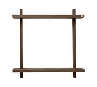 Andersen Furniture Étagère murale Treat double Smoked Oiled Oak. 50x12x50 cm