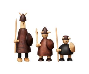 Andersen Furniture Figures en bois The vikings of Denmark 3 Pièces Stained beech
