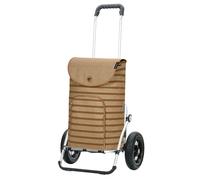 ANDERSEN Royal Shopper Eske Chariot de courses 47 l Marron Chariot à main moderne durable Shopping Aluminium Pliable Roue à billes pneumatique