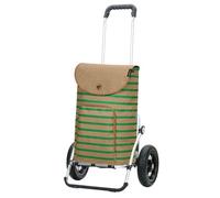 ANDERSEN Royal Shopper Eske Chariot de courses 47 l Vert Chariot à main moderne durable Shopping Aluminium Pliable Roue à billes pneumatique