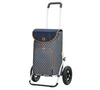 ANDERSEN Royal Shopper Famke Chariot de courses thermique en aluminium pliable avec roulement à billes pneumatique Bleu 47 l
