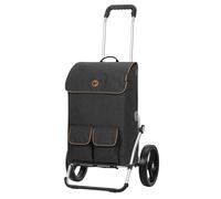 ANDERSEN Royal Shopper Ipek Ma Chariot de courses isotherme en aluminium robuste pliable avec roues silencieuses Noir 42 l