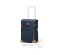 Andersen Sac de rechange pour chariot de courses - 36 l - Poche latérale et avant - Compartiment intérieur supplémentaire - Imperméable - Réflecteurs - Pliable - Bleu Weda