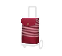 Andersen Sac de rechange pour chariot de courses - 37 l - Compartiment intérieur supplémentaire - Imperméable - Réflecteurs - Pliable - Tilde rouge