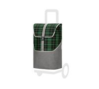 Andersen Sac de rechange pour chariot de courses - 46 litres - Poche avant - Compartiment intérieur supplémentaire - Hydrofuge - Réflecteurs - Pliable - Gese vert