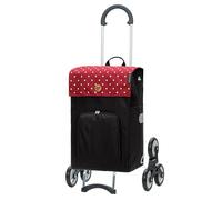 Andersen Shopper MANUFAKTUR Chariot de Courses Treppensteiger Scala Shopper Malit 45L Red Rouge Multicolore