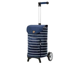 Andersen Shopper MANUFAKTUR Chariot de Courses Unus Shopper Fun Mia 41L Blue Bleu Marine