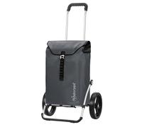 Andersen Shopper Royal Aluminium Pliable avec Roue Ø 25 cm et 49 Litre Sacoche Ortlieb Anthracite