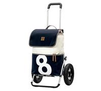 Andersen Shopper Royal Aluminium Pliable avec Roue pneumatique Ø 29cm et 51 Litre Sacoche Mole