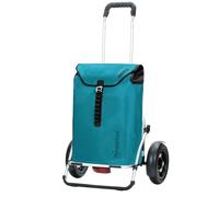 Andersen Shopper Royal Shopper Plus Ortlieb Chariot à provisions 65 cm avec roues gonflables bleu pétrole