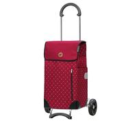 Andersen Shopper Scala Acier avec Roue Ø 15 cm et 43 Litre Sacoche Sofia Rouge