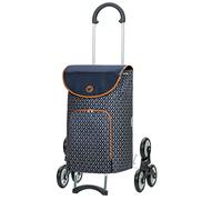 Andersen Shopper Scala Acier avec Roue Ø 3 x 13 cm et 47 Litre Sacoche Famke avec Poche Isotherme Bleu