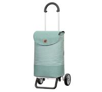 ANDERSEN Scala Shopper Plus Tilde Mint Chariot de courses 37 l de qualité supérieure en aluminium moderne, pliable, léger, roues amovibles