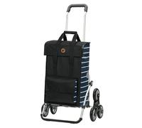 ANDERSEN Royal Sh. Jella Chariot de courses en aluminium pliable de haute qualité avec roues amovibles Bleu 51 l