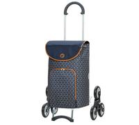 Andersen Shopper Scala Acier avec Roue Ø 3 x 13 cm et 47 Litre Sacoche Famke avec Poche Isotherme Bleu