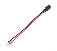 Anderson Connecteur de câble pour batterie de chariot de golf, connecteur rouge/noir, 220 mm avec cosse à anneau, compatible avec HillBilly/Mocad/Caddimatic/Pulsar/Reo/Greenhill/Frazer
