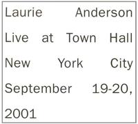Anderson, Laurie - Live At Town Hall - New York