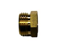 Anderson Metals 57480-1208 Raccord de tuyau d'arrosage en laiton Raccord mâle 3/4" x 1/2" Tuyau femelle