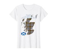 Anderson Scottish Clan Tartan Scotland T-Shirt, Femme, Blanc, M