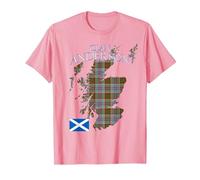 Anderson Scottish Clan Tartan Scotland T-Shirt, Homme, Rose, M